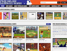 Tablet Screenshot of freeonlinebaseballgames.com